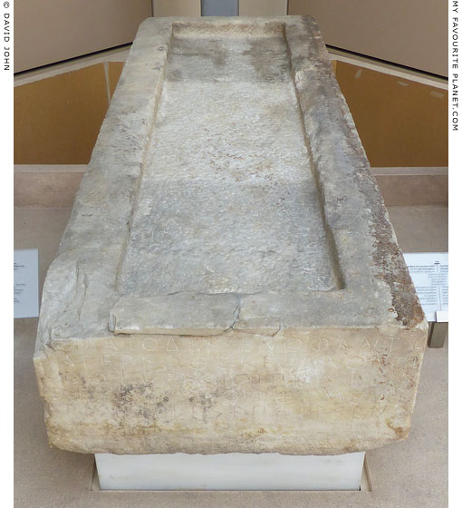 The top of the base of the funerary statue for Xenophantos at My Favourite Planet The top of the base of the funerary statue for Xenophantos at My Favourite Planet