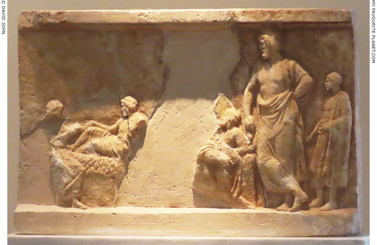 A votive relief of Amphiaraos from Oropos, Attica at My Favourite Planet A votive relief of Amphiaraos from Oropos, Attica at My Favourite Planet