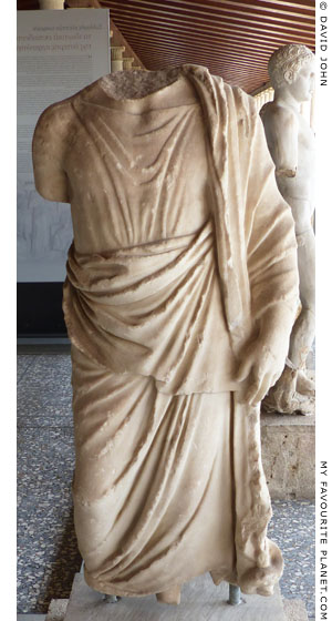 Fragment of a marble statue of Asklepios-Serapis from the Athens Agora at My Favourite Planet