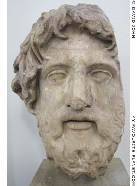 Head of a statue of Asklepios from Rome at My Favourite Planet