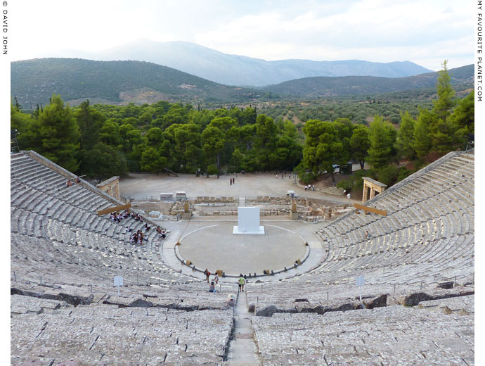 The Sanctuary of Asklepios at Epidauros from the theatre at My Favourite Planet