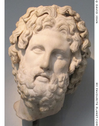Marble head of Asklepios from Melos at My Favourite Planet