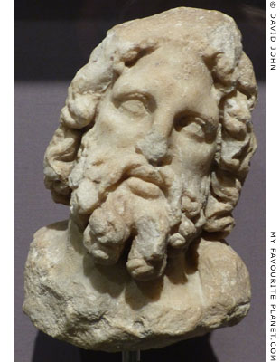 Marble head of Asklepios from Kos at My Favourite Planet