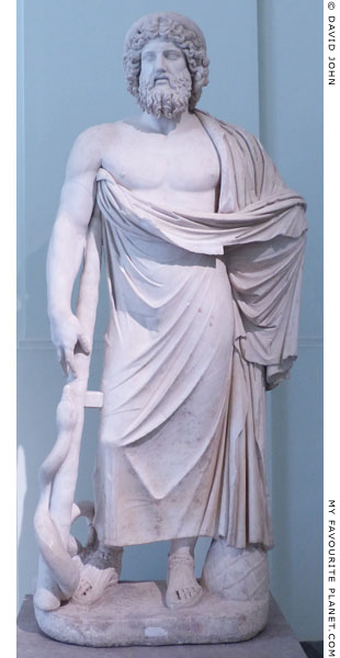 A Giustini type statue of Asclepios in the Naples Archaeological Museum at My Favourite Planet