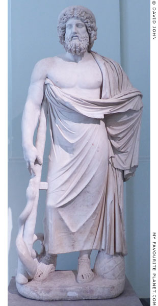 A Giustini type statue of Asclepios in the Naples Archaeological Museum at My Favourite Planet