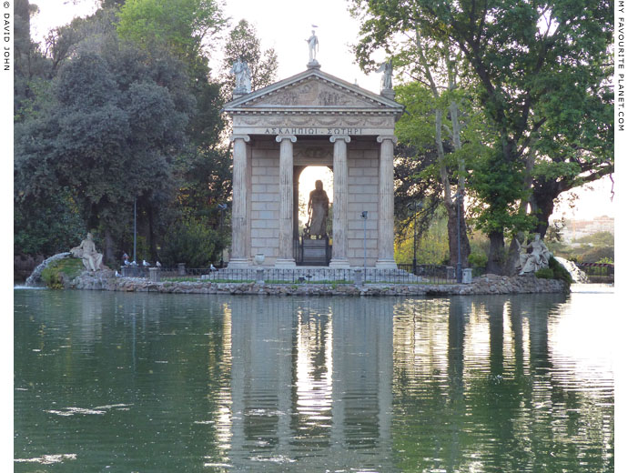 The Temple of Aesculapius, Villa Borghese, Rome at My Favourite Planet