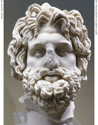 Marble head of Asklepios from Syracuse at My Favourite Planet