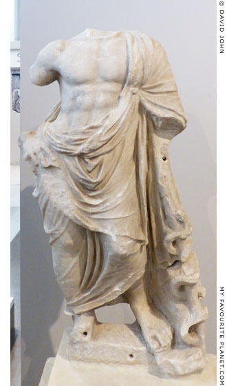 Marble statue of Asklepios from ancient Morrylos, Macedonia at My Favourite Planet