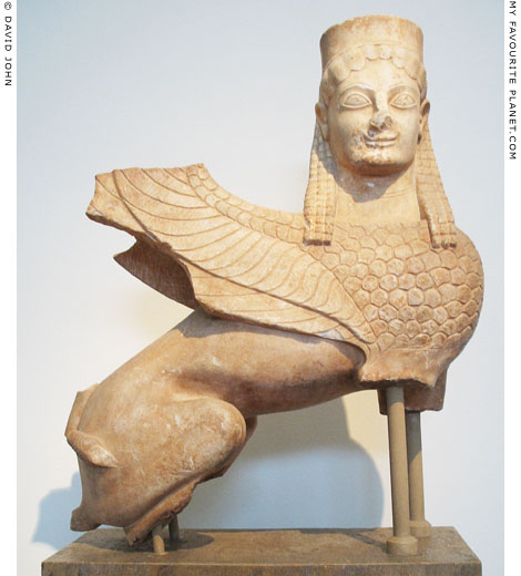 One of the earliest known Archaic statues of a sphinx at My Favourite Planet