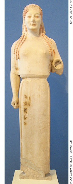 The Peplos Kore statue, Acropolis Museum, Athens at My Favourite Planet