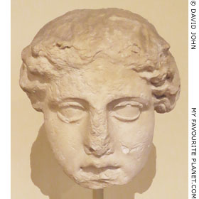 A fragment of a larger than lifesize marble head of a goddess at My Favourite Planet A fragment of a larger than lifesize marble head of a goddess at My Favourite Planet