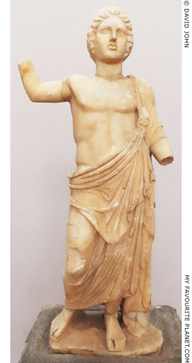 A marble statue of a youth, probably Neanias, a local hero of Marathon at My Favourite Planet A marble statue of a youth, probably Neanias, a local hero of Marathon at My Favourite Planet