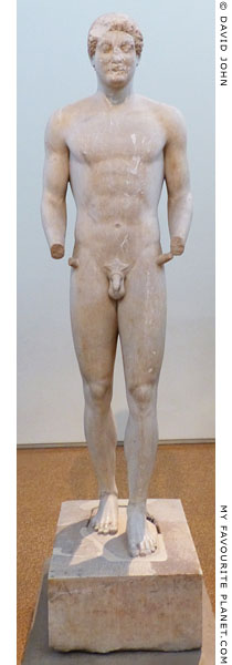 Marble kouros statue of Aristodikos at My Favourite Planet