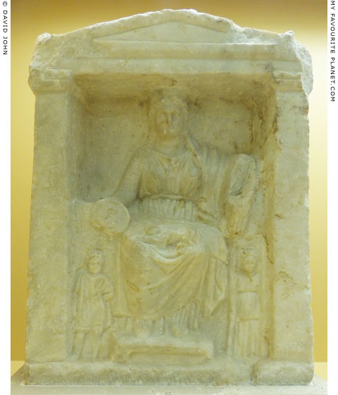 Relief of enthroned Kybele, Agora Museum, Athens at My Favourite Planet