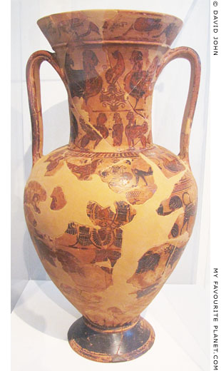 An Attic black-figure amphora painted by Sophilos at My Favourite Planet