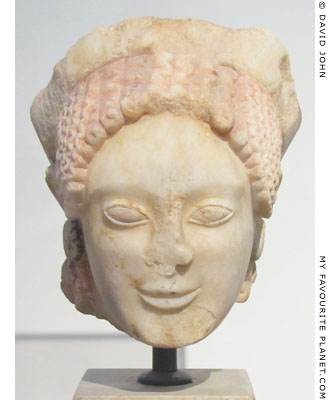 An Archaic marble head of a kore from Eleusis at My Favourite Planet