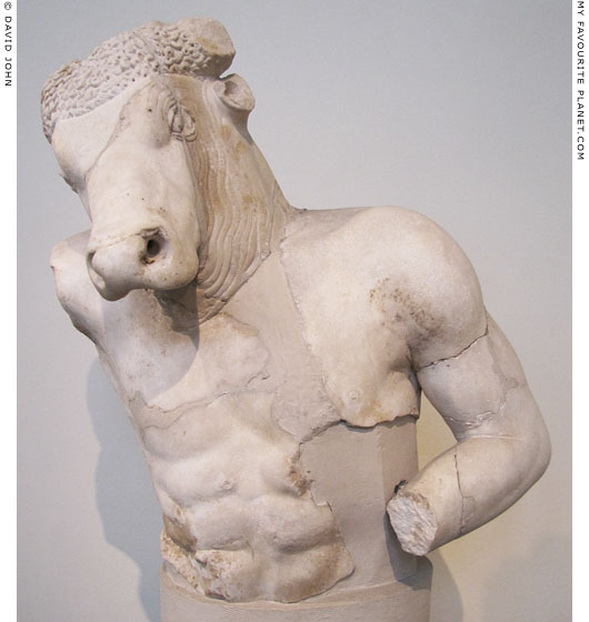 Marble statue of the Minotaur at My Favourite Planet
