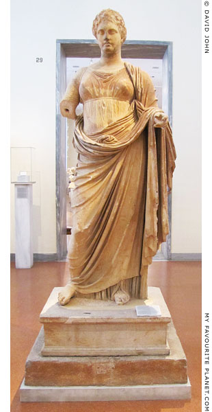 A marble statue of Themis by Chairestratos at My Favourite Planet