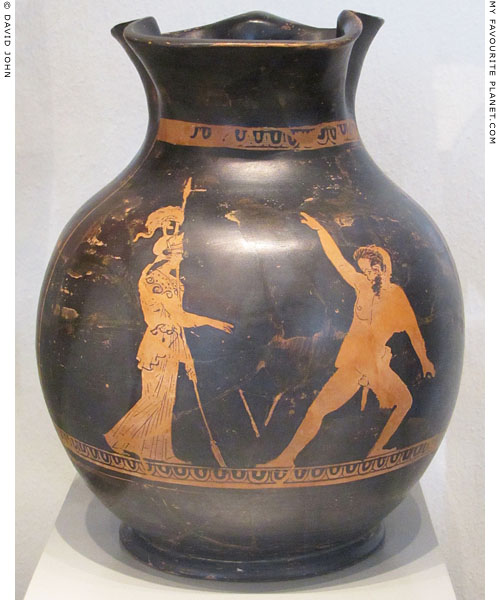Vase painting of Marsyas finding Athena's flute at My Favourite Planet Vase painting of Marsyas finding Athena's flute at My Favourite Planet