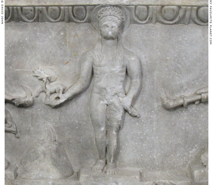 The statue of Apollo Philesios on the The Kanachos Relief at My Favourite Planet