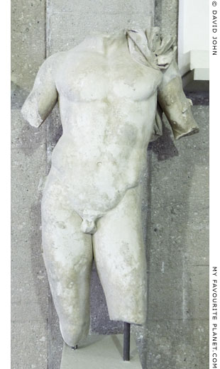 A marble statue of a youth in the style of the school of Praxiteles at My Favourite Planet