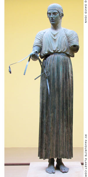 A bronze statue of a charioteer, Delphi at My Favourite Planet