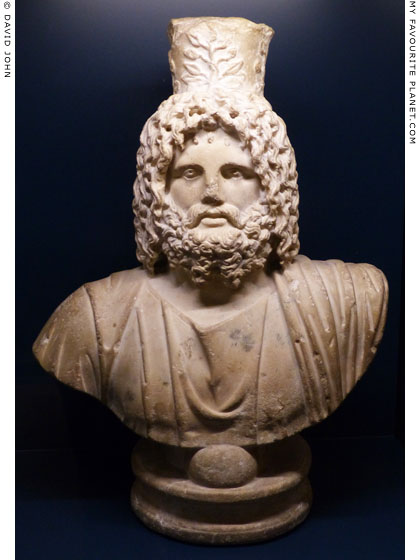 Marble bust of Serapis in Hamburg at My Favourite Planet