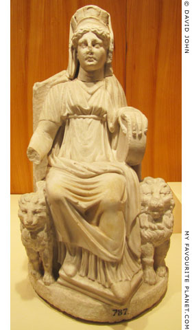 Marble statuette of Kybele from Nicaea at My Favourite Planet