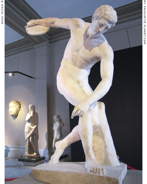 The Townley Discobolus marble statue of a discus thrower at My Favourite Planet