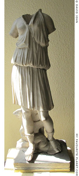 A marble statue of an Amazon from Kyme, Aeolia at My Favourite Planet