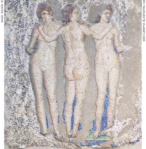 A mosaic from Pompeii depicting the three Graces at My Favourite Planet A mosaic from Pompeii depicting the three Graces at My Favourite Planet