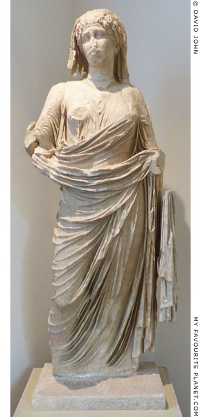 Marble portrait statue of Agrippina Minor by Dionysos the Athenian, son of Apollonios at My Favourite Planet