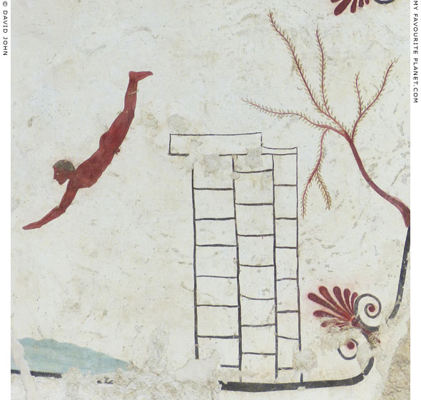 The Diver fresco in Paestum, Italy at My Favourite Planet