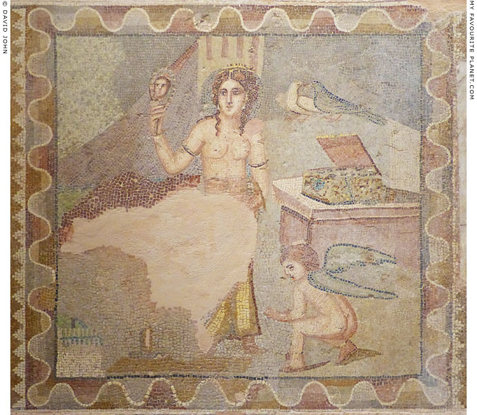 A mosaic of Aphdrodite with a mirror from Patras at My Favourite Planet A mosaic of Aphdrodite with a mirror from Patras at My Favourite Planet