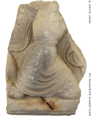 Part of the marble figure of a kneeling Amazon at My Favourite Planet Part of the marble figure of a kneeling Amazon at My Favourite Planet