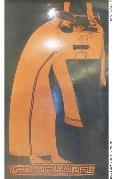 A kithara player by the Berlin Painter at My Favourite Planet