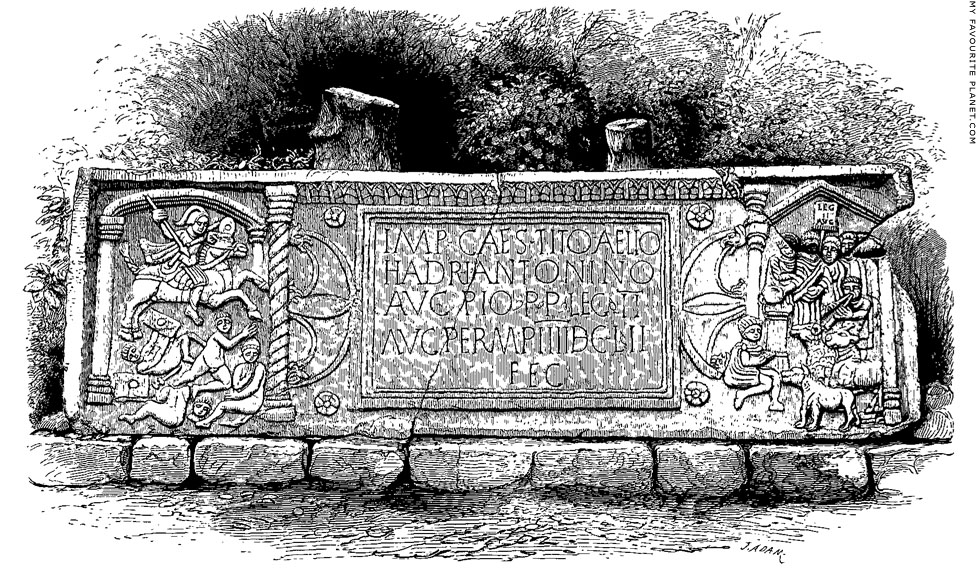 Drawing of the Bridgeness distance slab by J. Adam at My Favourite Planet Drawing of the Bridgeness distance slab by J. Adam at My Favourite Planet