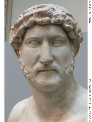Marble portrait bust of Emperor Hadrian at My Favourite Planet Marble portrait bust of Emperor Hadrian at My Favourite Planet