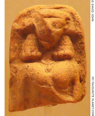 A Daedalic style relief of a goddess from Abdera, Thrace at My Favourite Planet