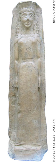 Lady of Sybaris pinax with a female figure in the Daedalic style at My Favourite Planet