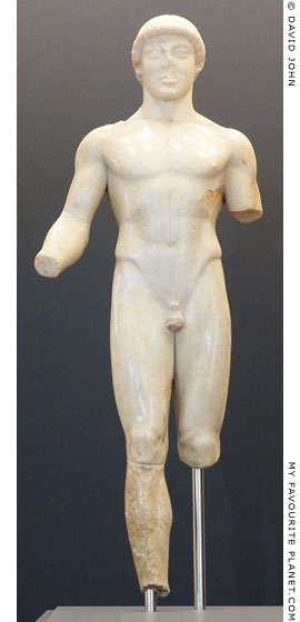 A marble kouros statue found near the temple of Demeter, Agrigento, Sicily at My Favourite Planet