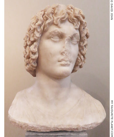 A bust of the god Eubouleus from Eleusis at My Favourite Planet