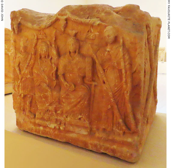 A relief of Iakchos, Demeter, Cybele and Persephone on a Taurobolic altar from Attica at My Favourite Planet A relief of Iakchos, Demeter, Cybele and Persephone on a Taurobolic altar from Attica at My Favourite Planet