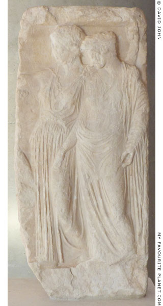 Marble relief of Demeter and Persephone from the Acropolis, Athens at My Favourite Planet