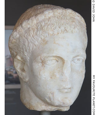 Marble head of a boy initiate to the Eleusinian Mysteries, from the Agora, Athens at My Favourite Planet