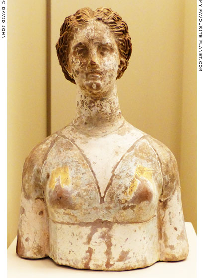 Ceramic bust of Persephone from Egypt at My Favourite Planet
