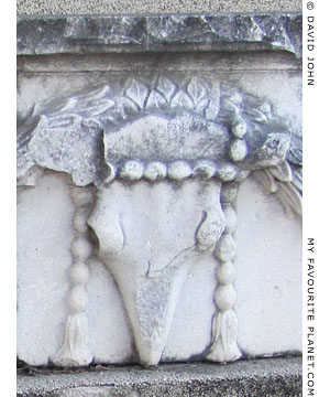 A boukranion on the architrave from the temple of Demeter, Pergamon at My Favourite Planet