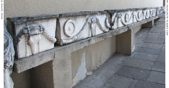 Reassembled fragments of the marble architrave from the temple of Demeter, Pergamon at My Favourite Planet