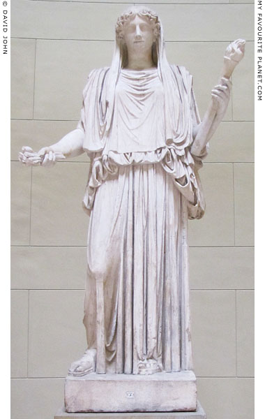 The restored Demeter Cherchel statue, Altes Museum, Berlin at My Favourite Planet