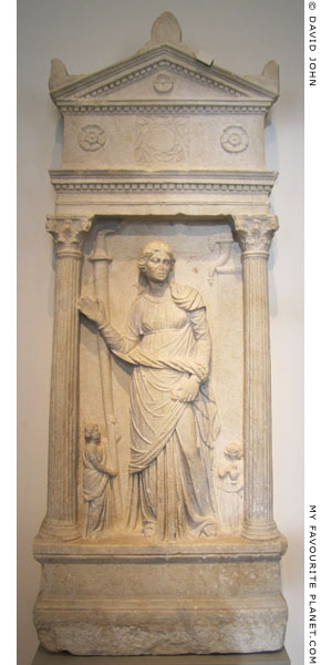 Relief of a woman, perhaps a priestess of Demeter, from Smyrna at My Favourite Planet